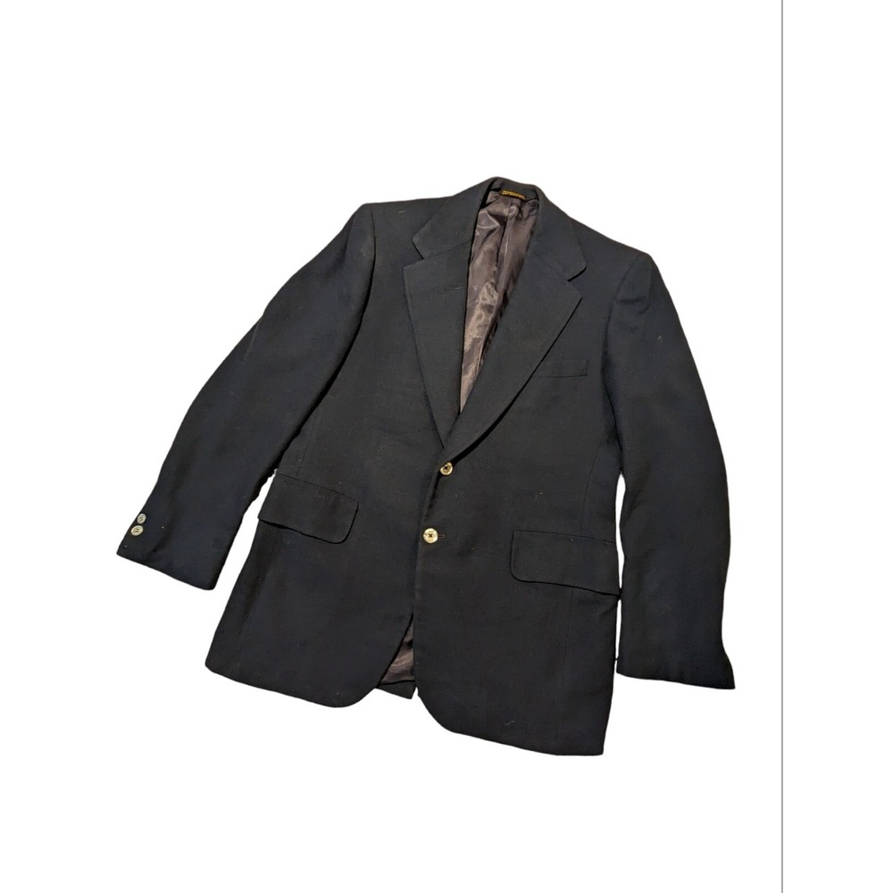Mens Vintage Saks Fifth Avenue Wool Cashmere Blazer Size 42 Project Coat - Picture 1 of 10